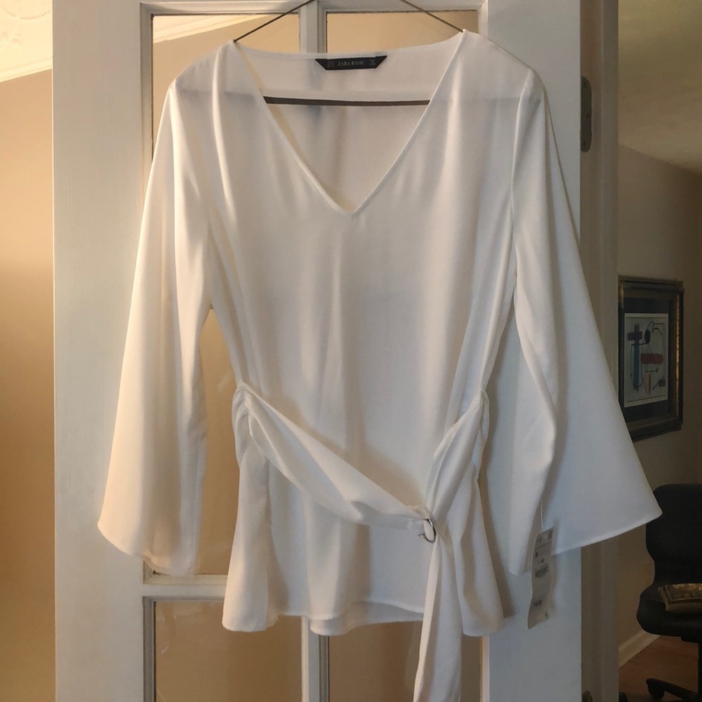 Off White Blouse by Zara